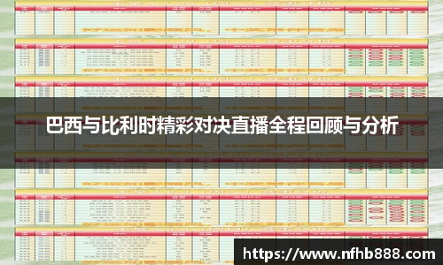 巴西与比利时精彩对决直播全程回顾与分析